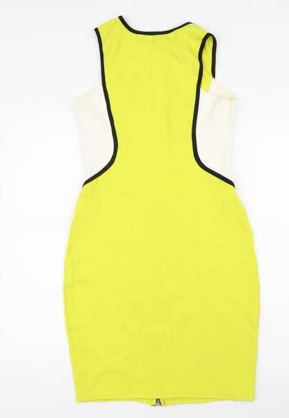 River Island Womens Yellow   Bodycon  Size 12
