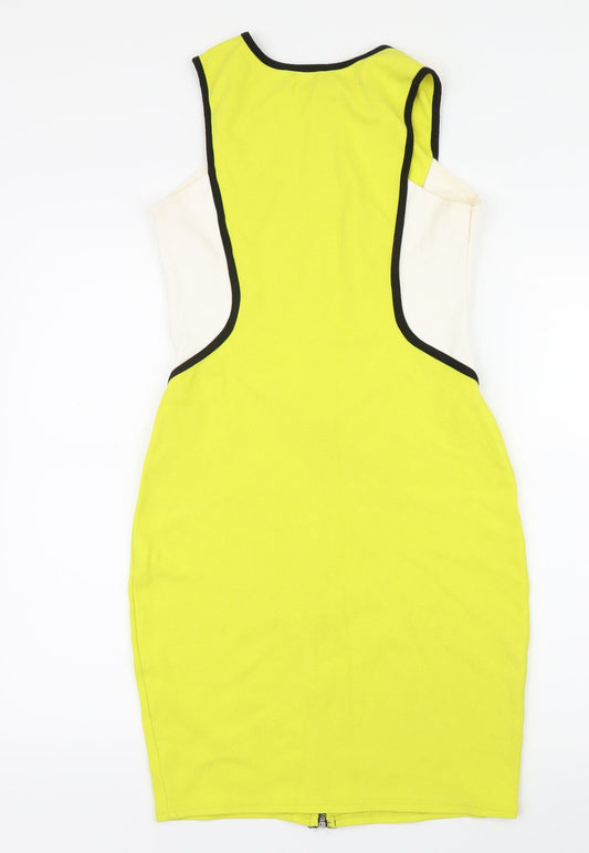 River Island Womens Yellow   Bodycon  Size 12
