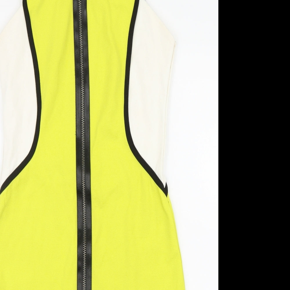 River Island Womens Yellow   Bodycon  Size 12