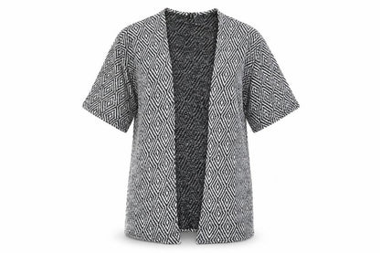 Divided by H&M Womens Black Argyle/Diamond Knit Cardigan Jumper Size S