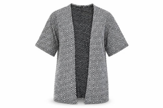 Divided by H&M Womens Black Argyle/Diamond Knit Cardigan Jumper Size S