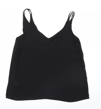 Matalan Womens Black  Mesh Basic Blouse Size 12