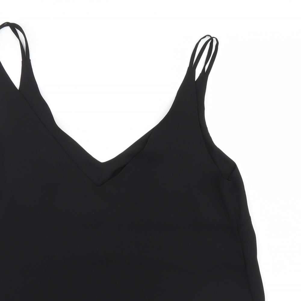 Matalan Womens Black  Mesh Basic Blouse Size 12