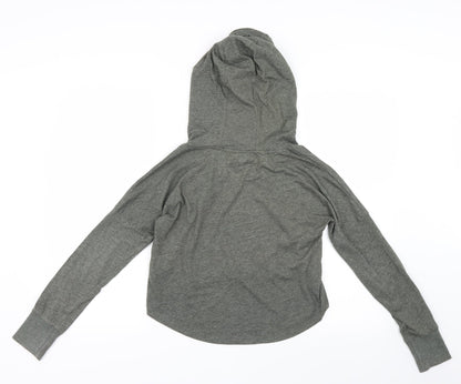 Very Girls Green   Pullover Hoodie Size 11-12 Years  - Cropped
