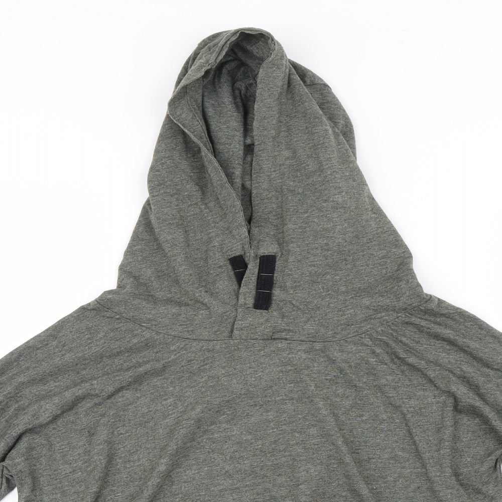 Very Girls Green   Pullover Hoodie Size 11-12 Years  - Cropped