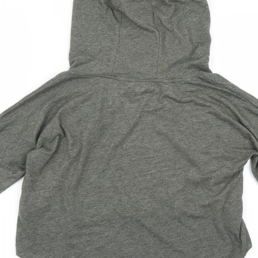 Very Girls Green   Pullover Hoodie Size 11-12 Years  - Cropped