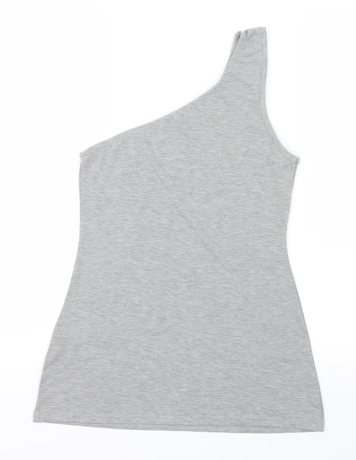 Womens UK Size 10 Boohoo Grey Basic T-Shirt