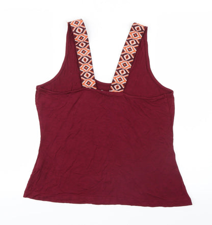 Womens UK Size 12 River Island Purple Basic Tank