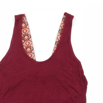 Womens UK Size 12 River Island Purple Basic Tank