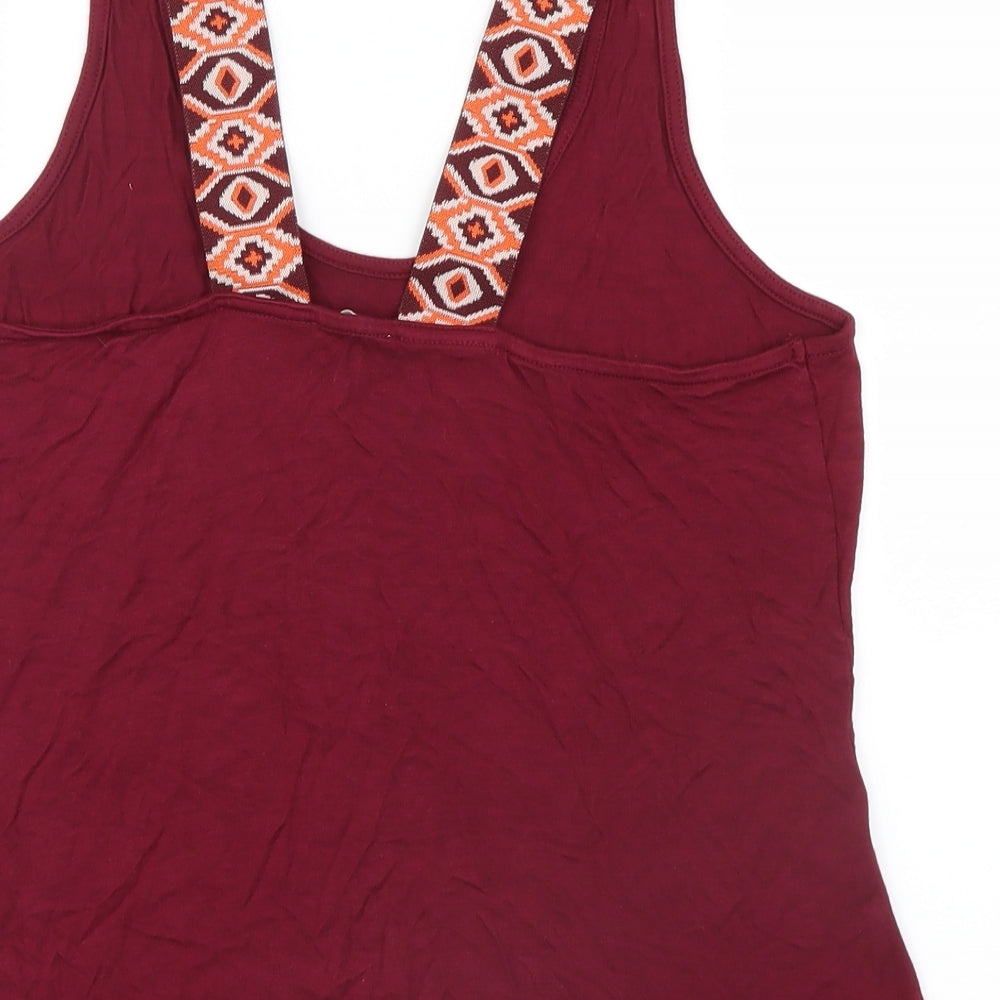 Womens UK Size 12 River Island Purple Basic Tank