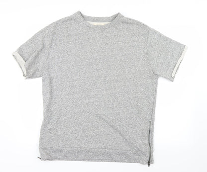 River Island Mens Grey  Knit Pullover Jumper Size L