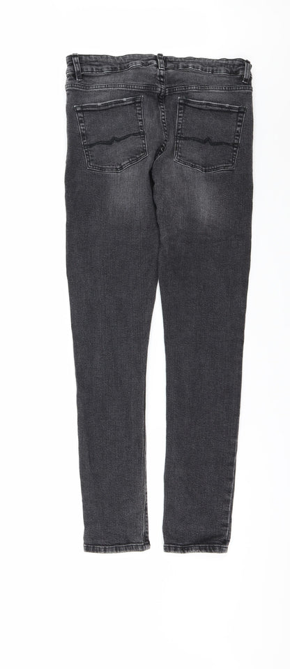 ASOS Womens Black  Denim Skinny Jeans Size 33 in L32 in