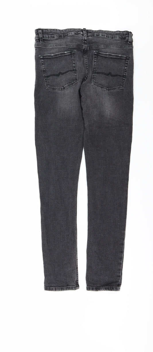 ASOS Womens Black  Denim Skinny Jeans Size 33 in L32 in