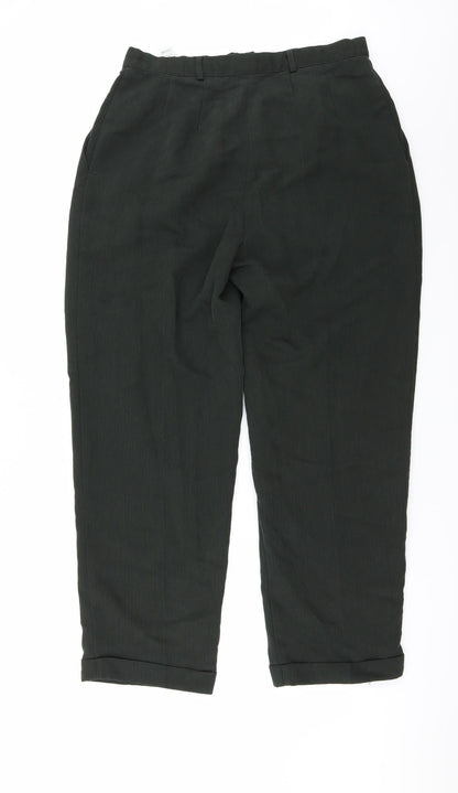 Womens UK Size 16 Marks and Spencer Regular Fit  Green Trousers