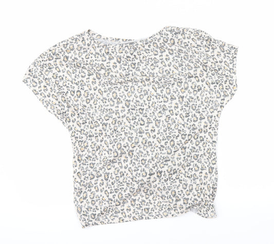 Womens UK Size M New Look Beige Tunic T-Shirt