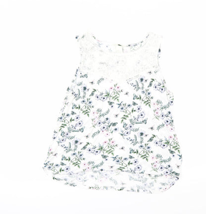 Womens UK Size M H&M White Basic T-Shirt