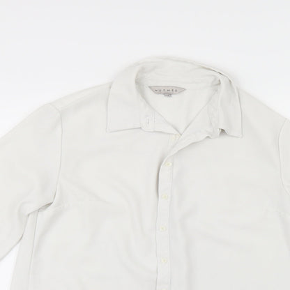 Nutmeg Womens White   Tunic Button-Up Size 10