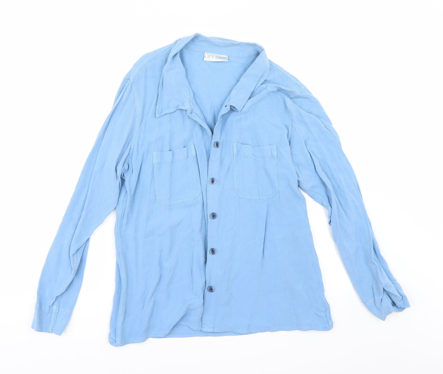 off shore Womens Blue   Tunic Button-Up Size M