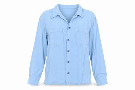 off shore Womens Blue   Tunic Button-Up Size M