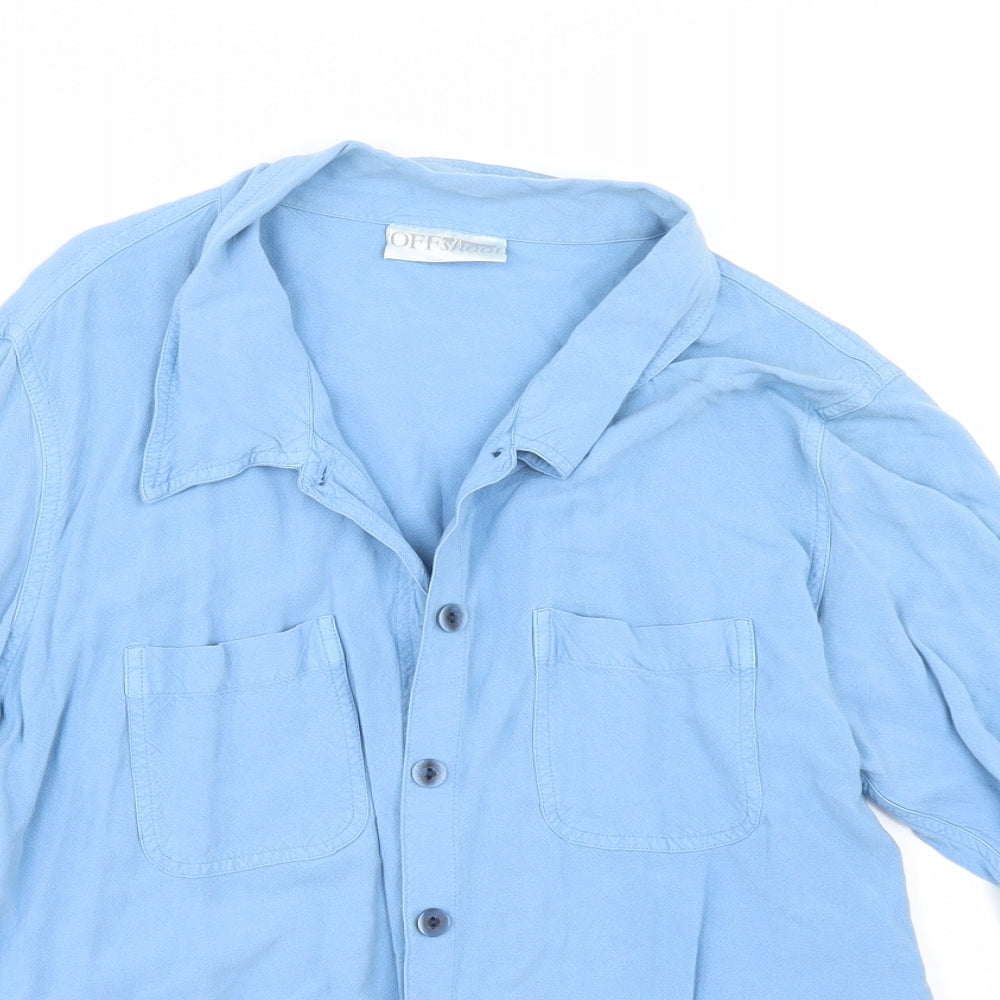 off shore Womens Blue   Tunic Button-Up Size M