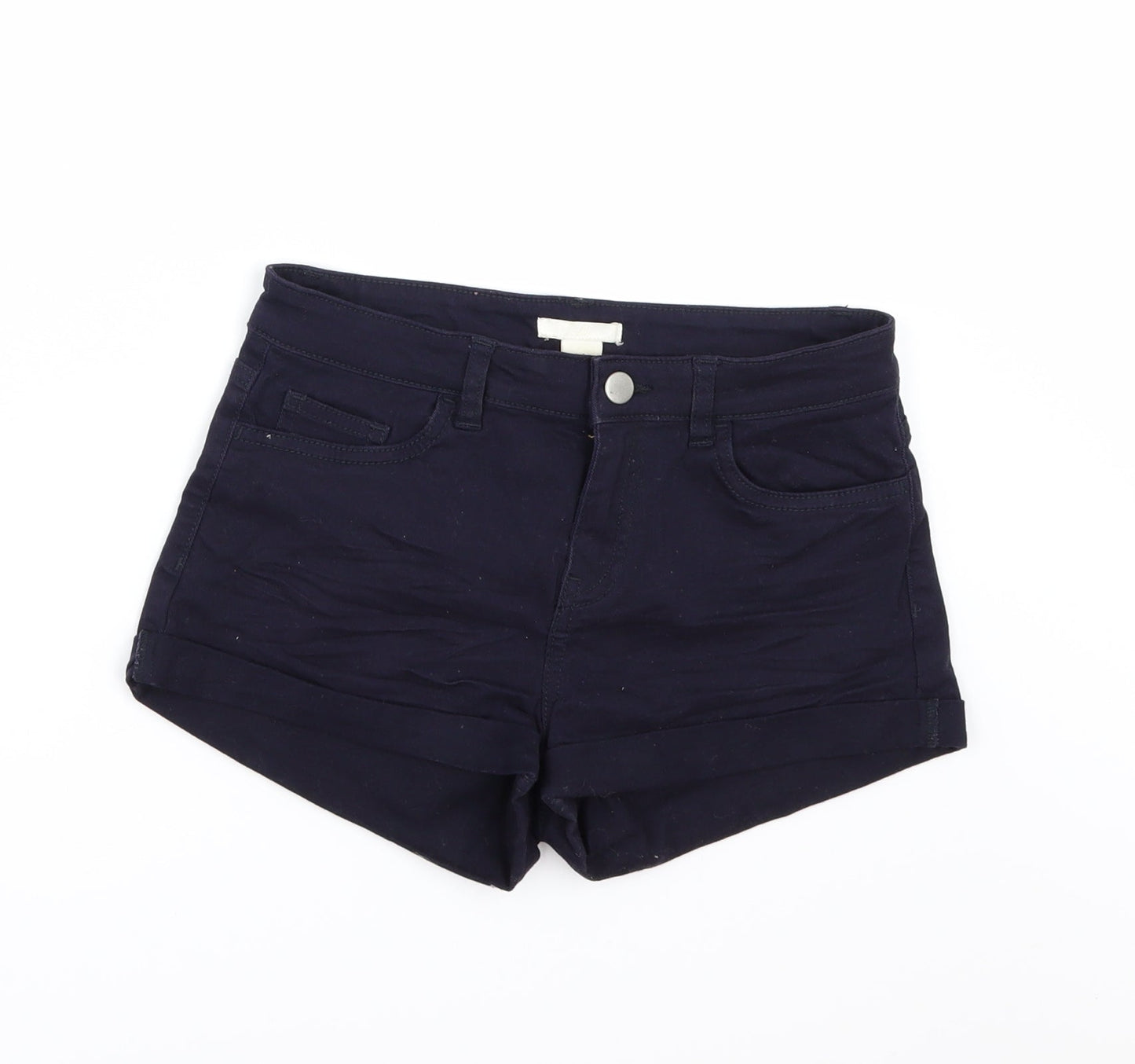H&M Womens Blue   Hot Pants Shorts Size 4
