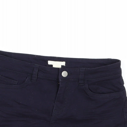 H&M Womens Blue   Hot Pants Shorts Size 4