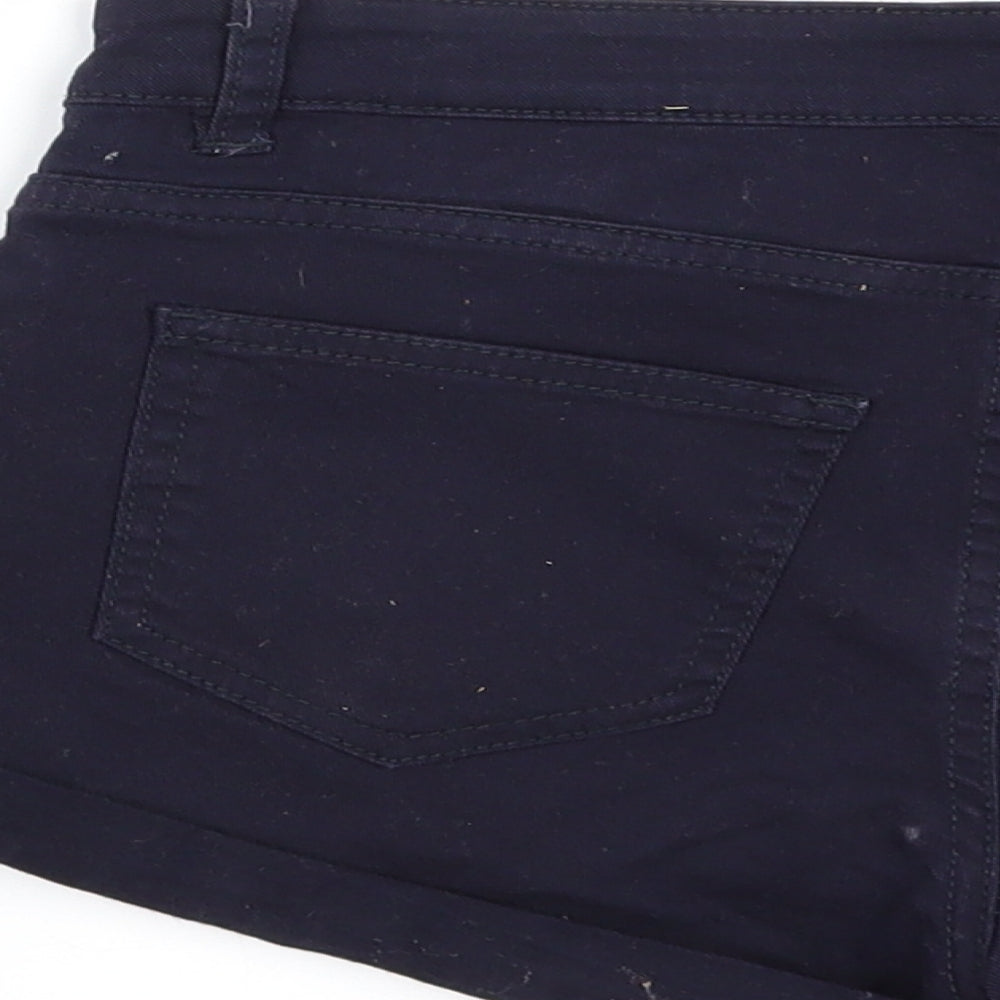 H&M Womens Blue   Hot Pants Shorts Size 4