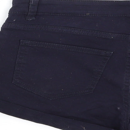 H&M Womens Blue   Hot Pants Shorts Size 4
