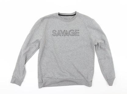 Carbon Womens Grey   Pullover Sweatshirt Size L