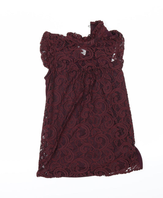 F&F Womens Red   Tunic T-Shirt Size 6