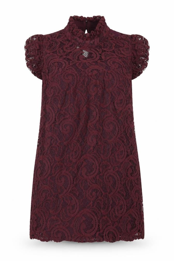 Womens UK Size 6 F&F Red Tunic T-Shirt