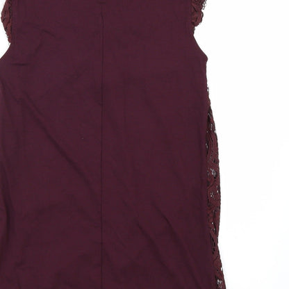 Womens UK Size 6 F&F Red Tunic T-Shirt