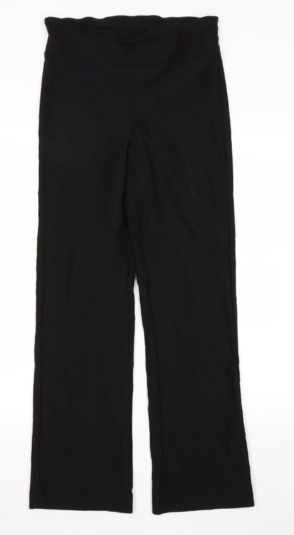 Womens UK Size 12 Preworn Regular Fit  Black Trousers