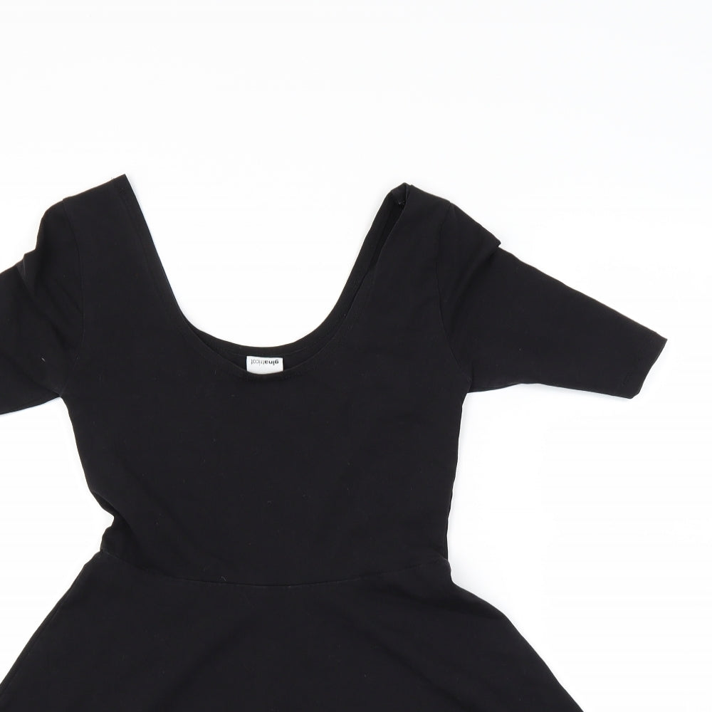 Ginatricot Girls Black   Fit & Flare  Size XS