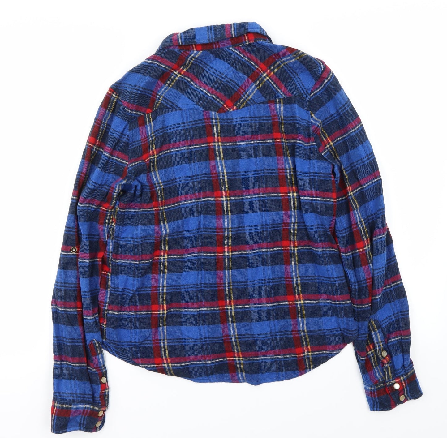 Mens UK Size M FOREVER 21 Blue  Button-Up Long Sleeve Casual Shirt