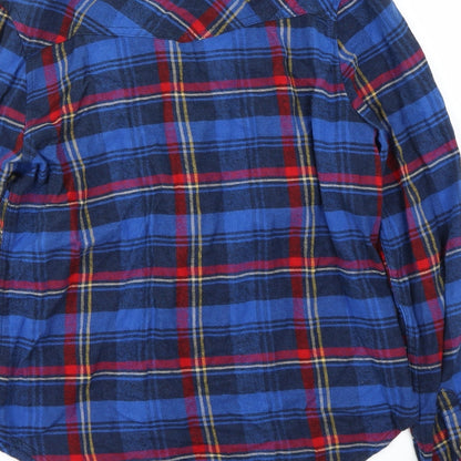 Mens UK Size M FOREVER 21 Blue  Button-Up Long Sleeve Casual Shirt
