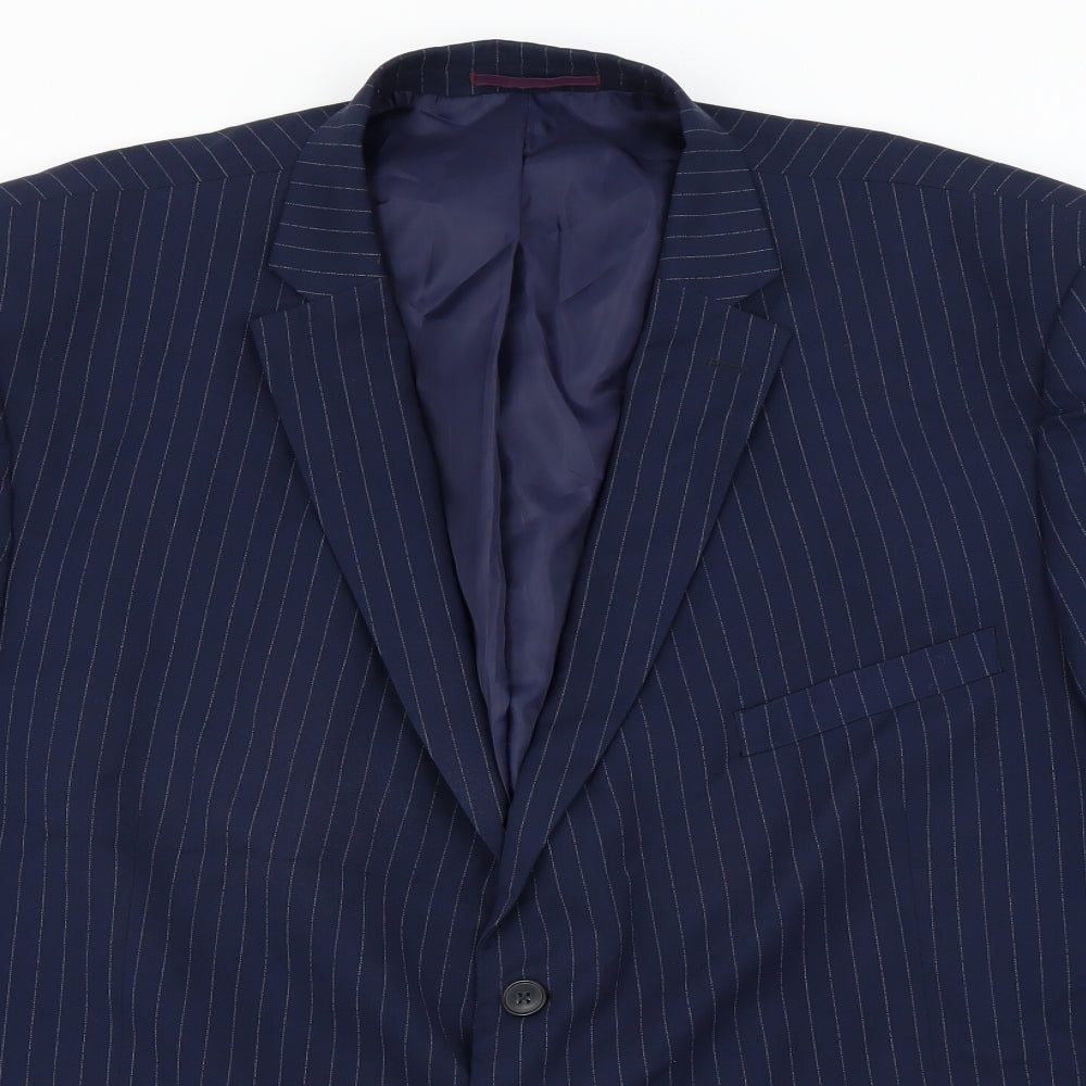 Mens UK Size M Preworn Regular Blue Suit Jacket