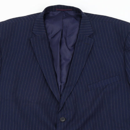 Mens UK Size M Preworn Regular Blue Suit Jacket