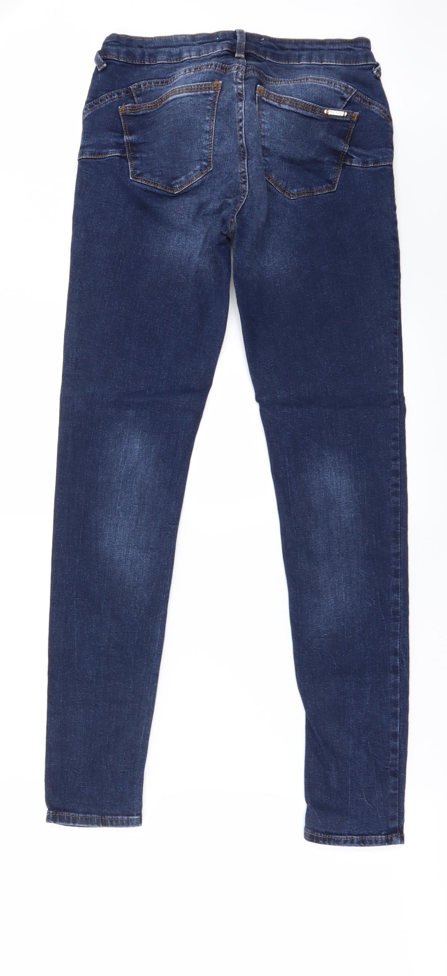 Mango Womens Blue   Straight Jeans Size 8 L29 in