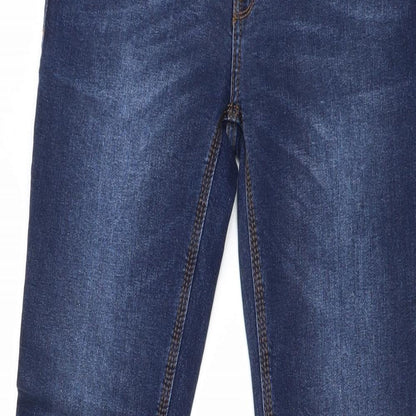 Mango Womens Blue   Straight Jeans Size 8 L29 in