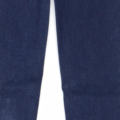 Mango Womens Blue   Straight Jeans Size 8 L29 in