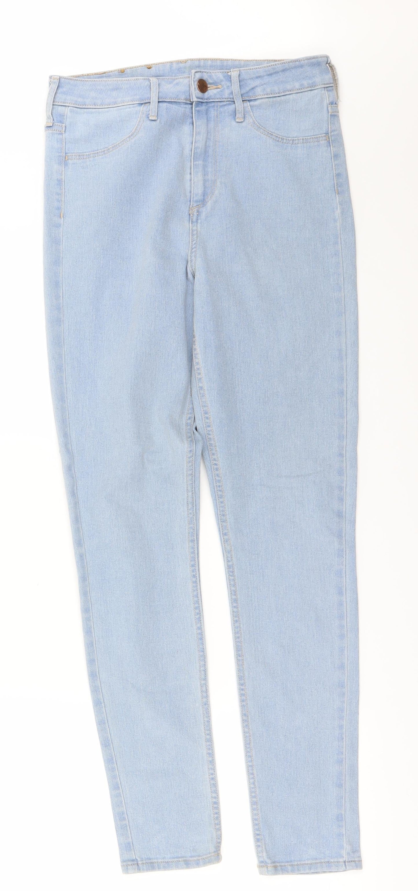 Womens UK Size 28 in H&M Regular Fit Skinny Blue Jeans