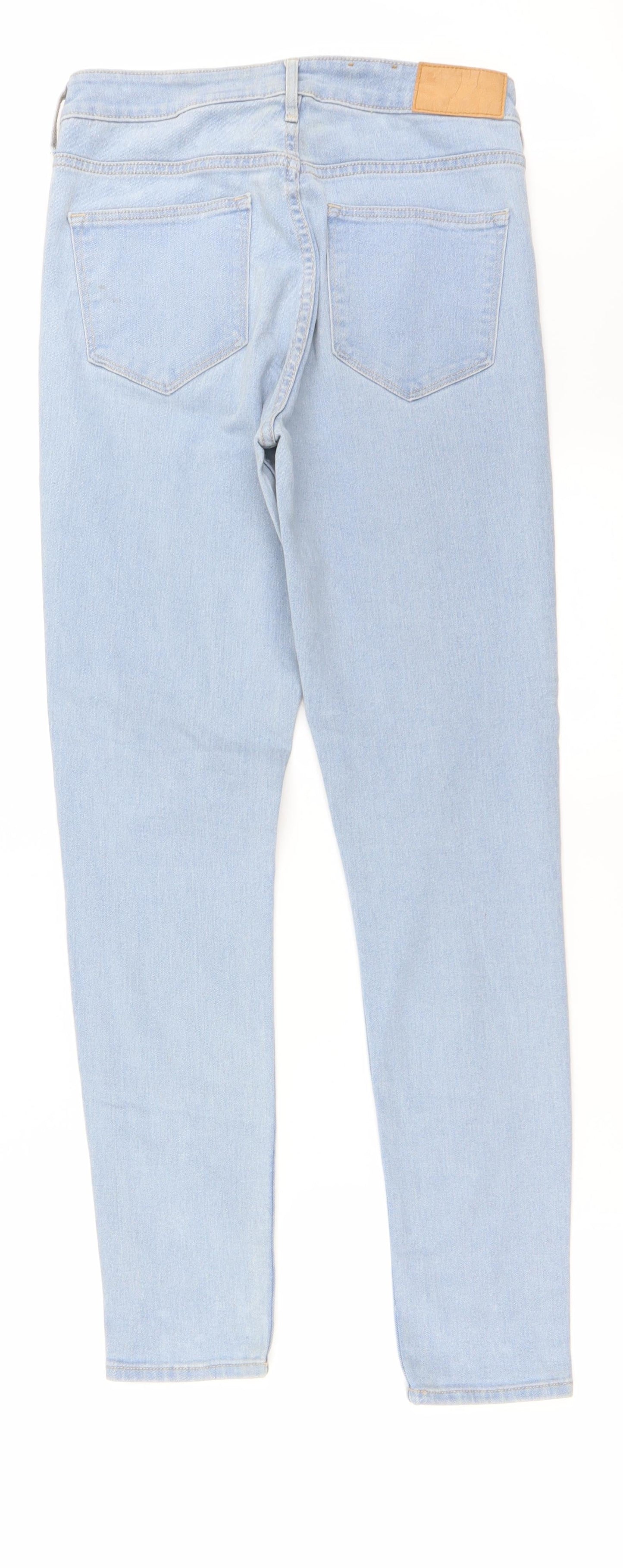Womens UK Size 28 in H&M Regular Fit Skinny Blue Jeans