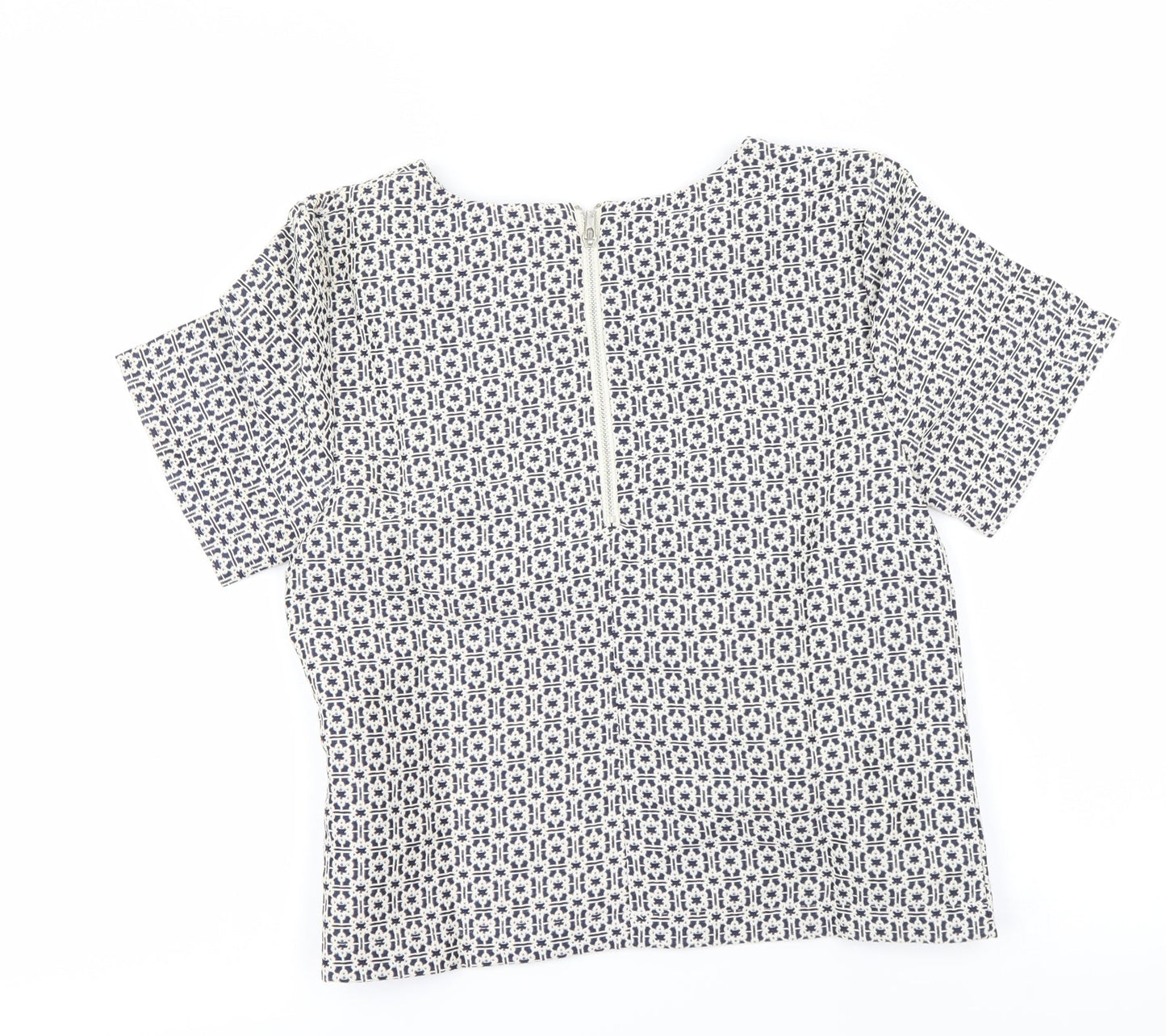 Womens UK Size 8 Miss Selfridge Grey Basic T-Shirt