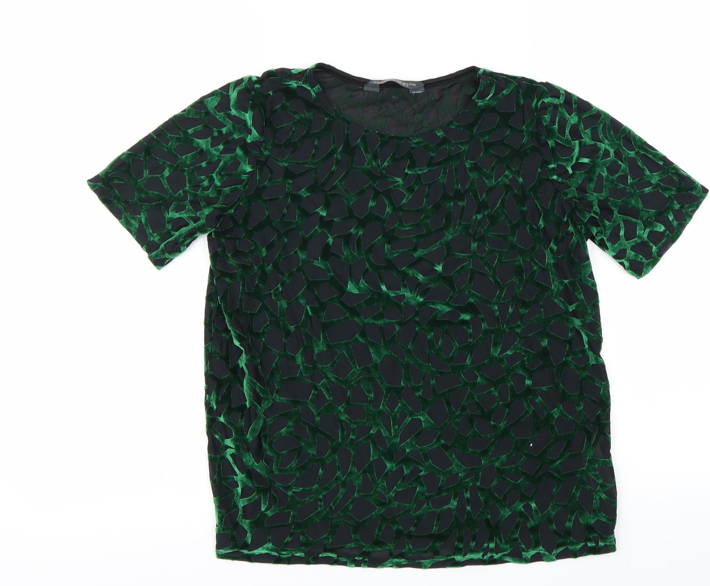 Womens UK Size 8 Dorothy Perkins Green Basic T-Shirt