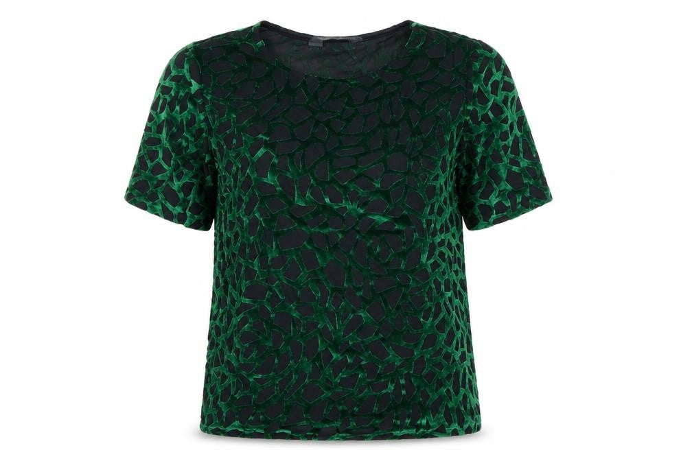 Womens UK Size 8 Dorothy Perkins Green Basic T-Shirt