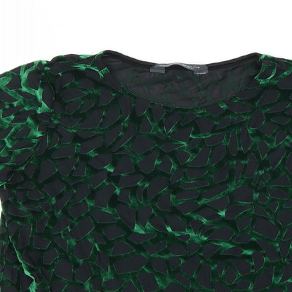 Womens UK Size 8 Dorothy Perkins Green Basic T-Shirt