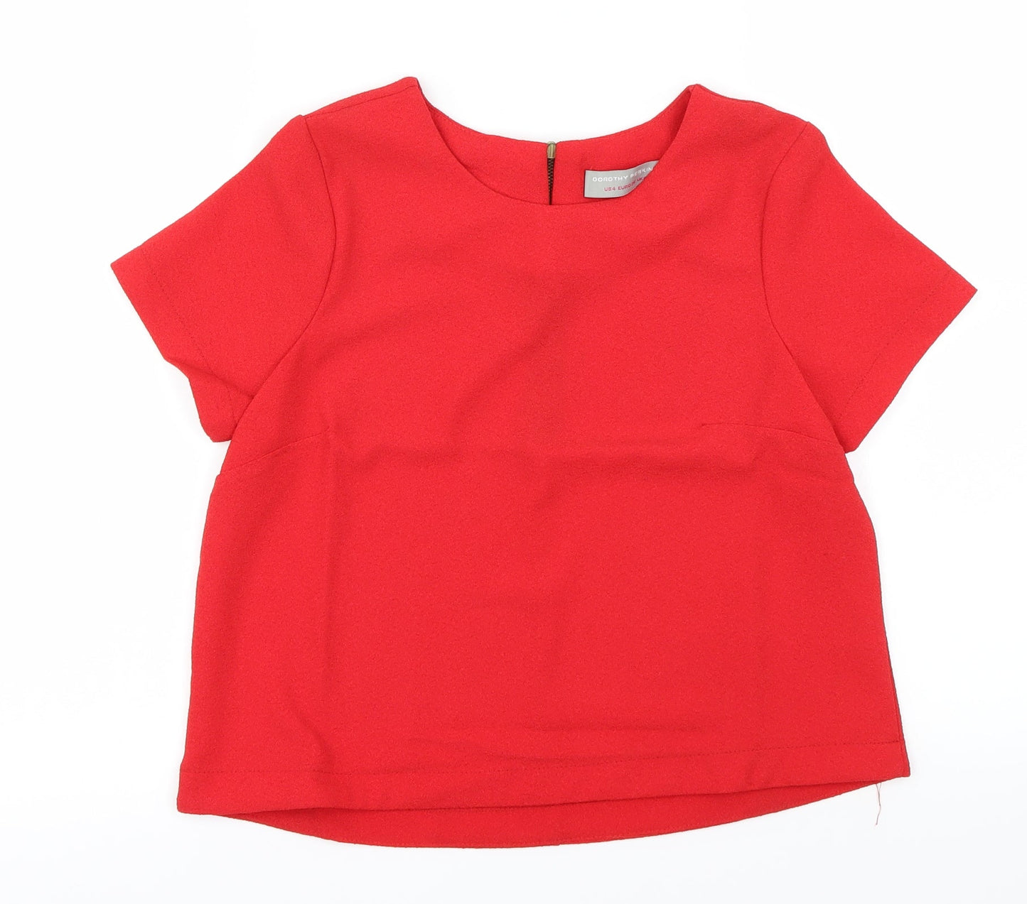 Dorothy Perkins Womens Red   Basic T-Shirt Size 8