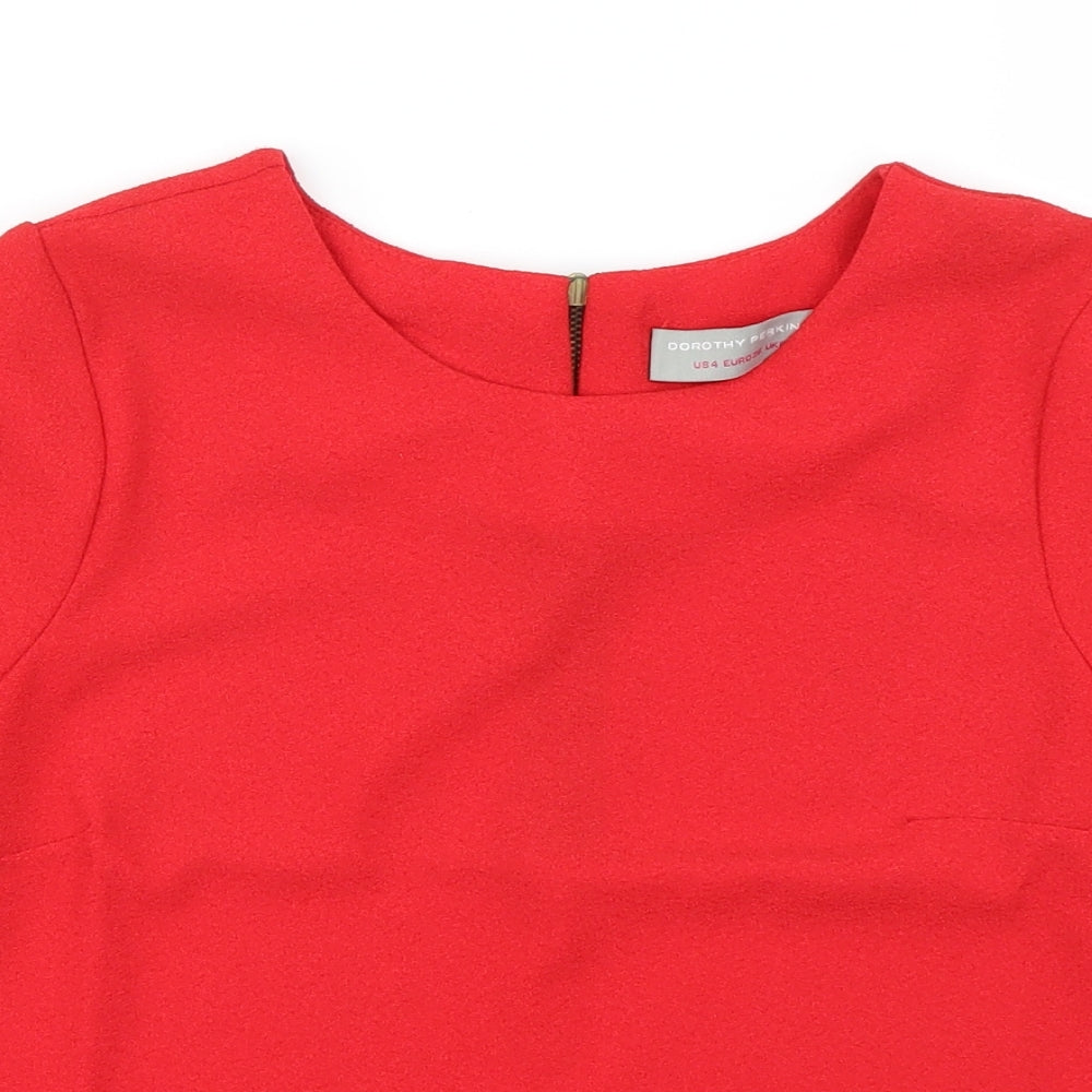 Dorothy Perkins Womens Red   Basic T-Shirt Size 8