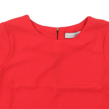 Dorothy Perkins Womens Red   Basic T-Shirt Size 8